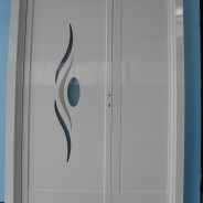 Door with ornaments